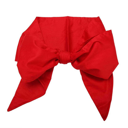 Fdit Newborn Swaddle Wrap with Big Bowknot Sash, Cotton, Red, 72.4x5.5 Inch