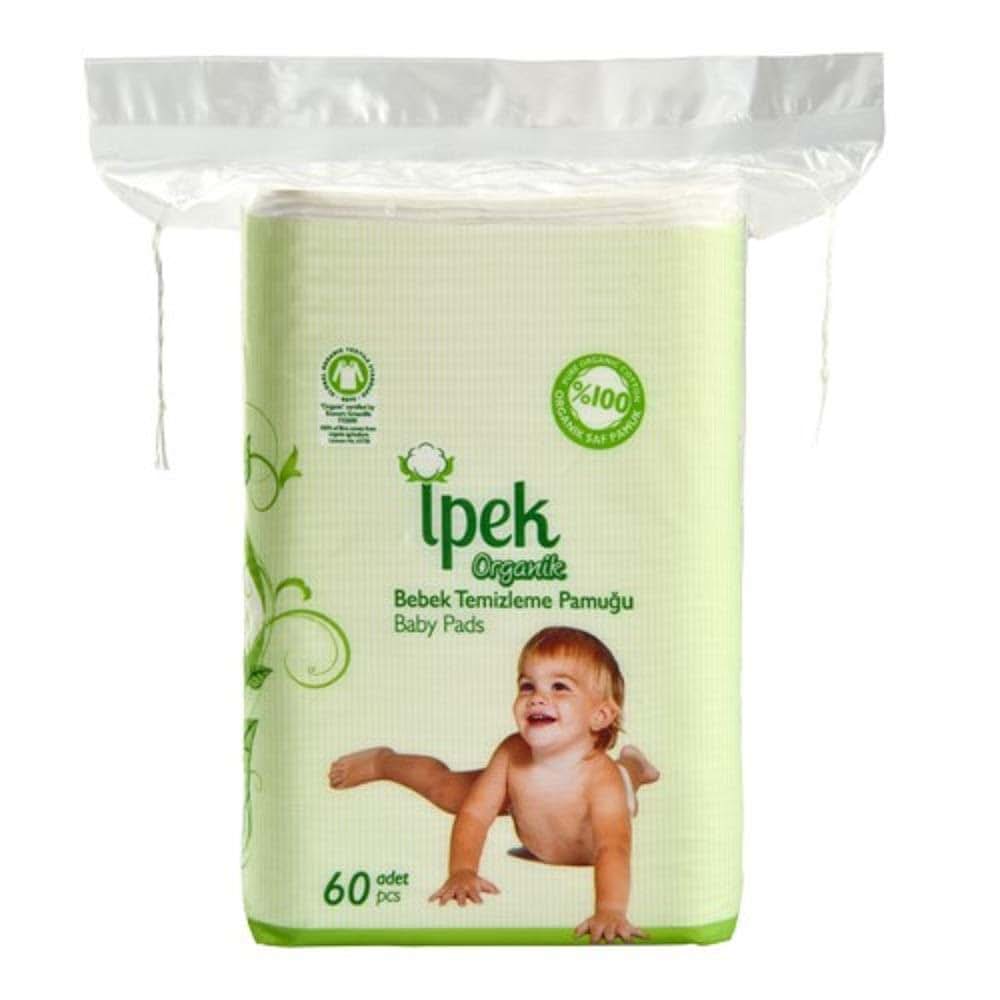 Ipek Organic Cotton Baby Dry Pads for Cleaning
