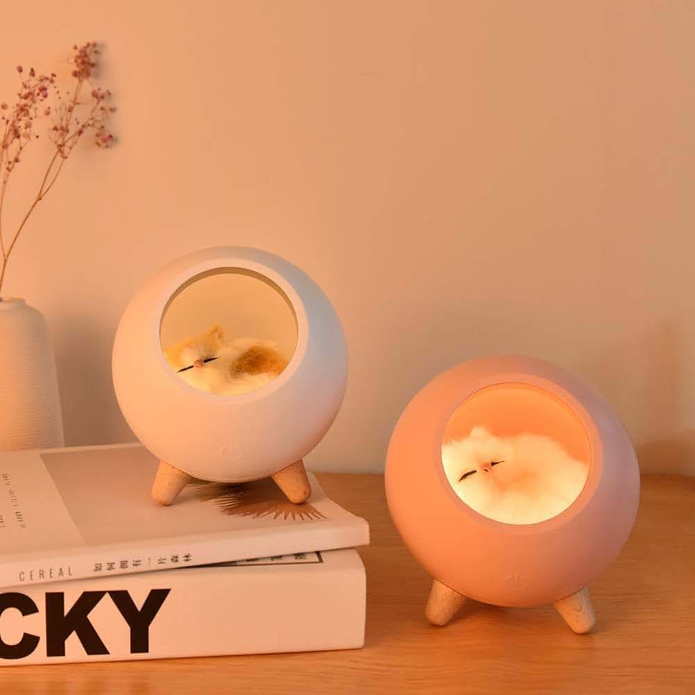 DesirePath Kids Cat Night Light With Stepless Dimming (photo 3)