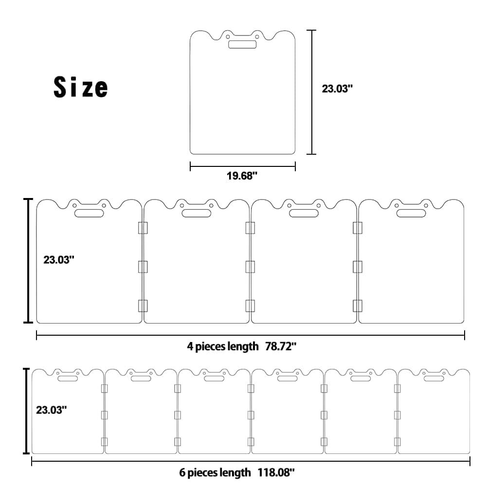 Dearbb Acrylic Dog Gate And Playpen, 6-Panel Freestanding Enclosure (photo 2)