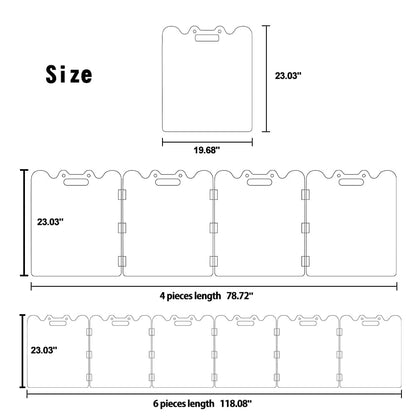 Dearbb Acrylic Dog Gate And Playpen, 6-Panel Freestanding Enclosure (photo 2)