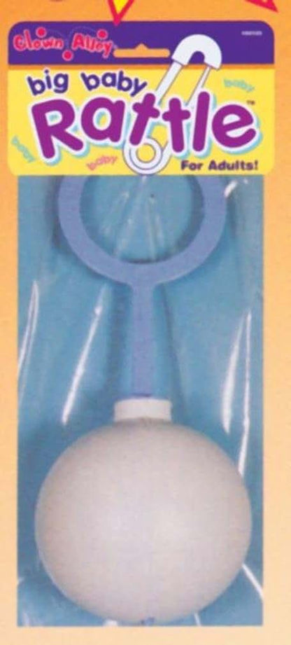 Costumes For All Occasions Baby Rattle Blue, Large Plastic Keepsake
