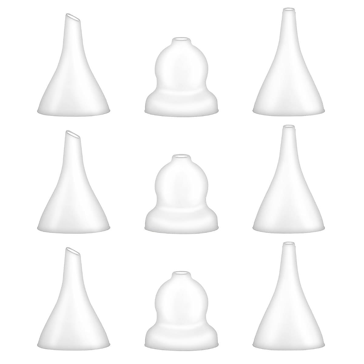 Foily Baby Nasal Aspirator Replacement Tips, 9-Pack with 3 Tip Designs