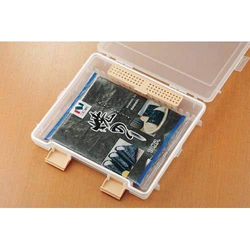 曙産業 Nori Stocker Thin Mold 29888 - Minimalist White Nori Storage Container