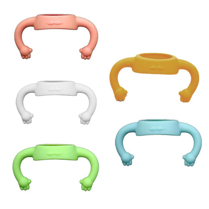 KSTZGTA Baby Bottle Handle Silicone Baby Bottle Holder With Easy Grip Handles To Hold Their Own Bottle Used For 2.17" (photo 2)