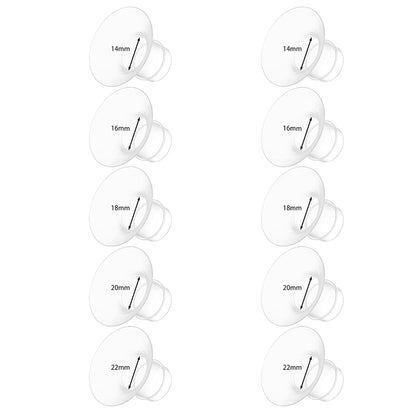 BabyOneStop 10-Piece Flange Insert Kit, 14/16/18/20/22mm, Compatible with Momcozy Air 1/W1/M9/M6/M5/V1 Pro/V2 Pro
