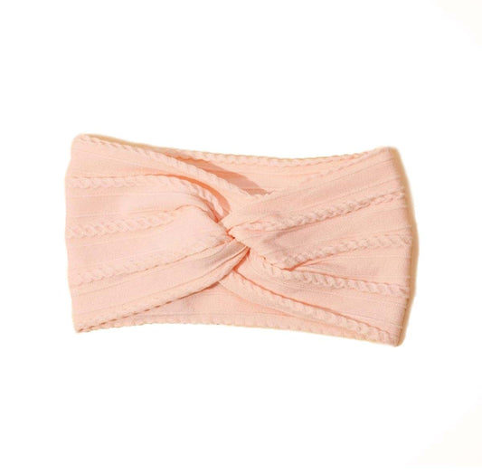 Belsen Baby Girls Hair Headband Knotted Wide Stretch Non-Slip Elastic Headband for Toddlers Kids Nylon Hair Accessories