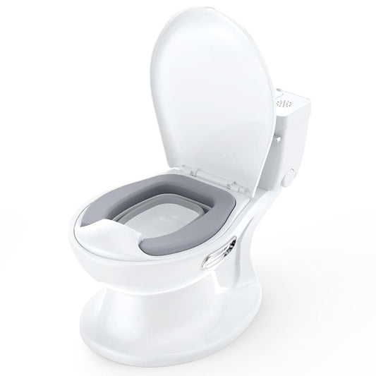 EscoSunshine 2-in-1 Toddler Potty Training Toilet with Flushing Sound