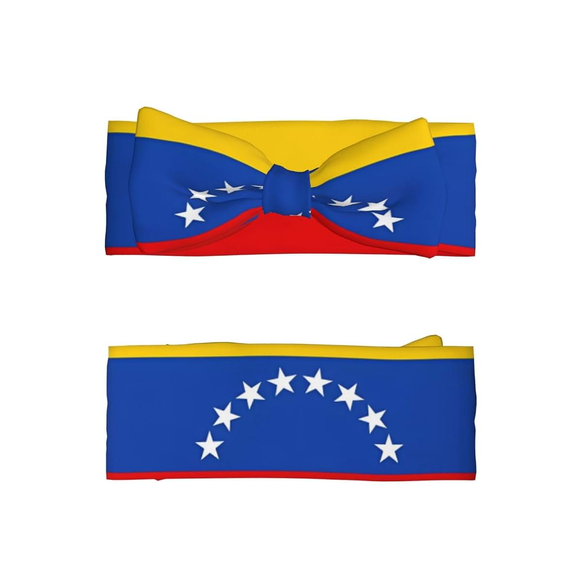WBQLSL Flag of Venezuela Printed Baby Bow Headband for Newborns (photo 2)