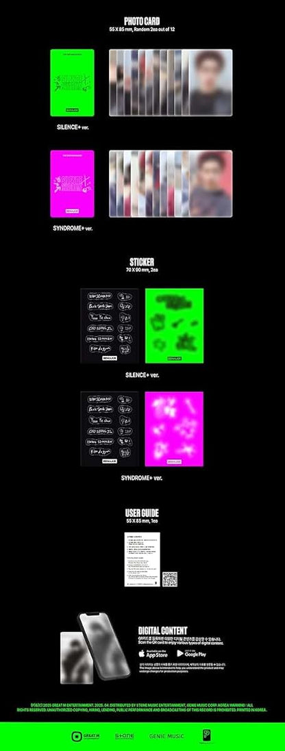 82Major Silence Syndrome 3rd Mini Album With Tracking Sealed (Poca Syndrome+ Version) + Extra Photocards