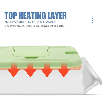 HANABASS Portable Baby Wipe Warmer with Temperature Control USB Powered Wet Tissue Heater for Home and Travel Use (photo 4)