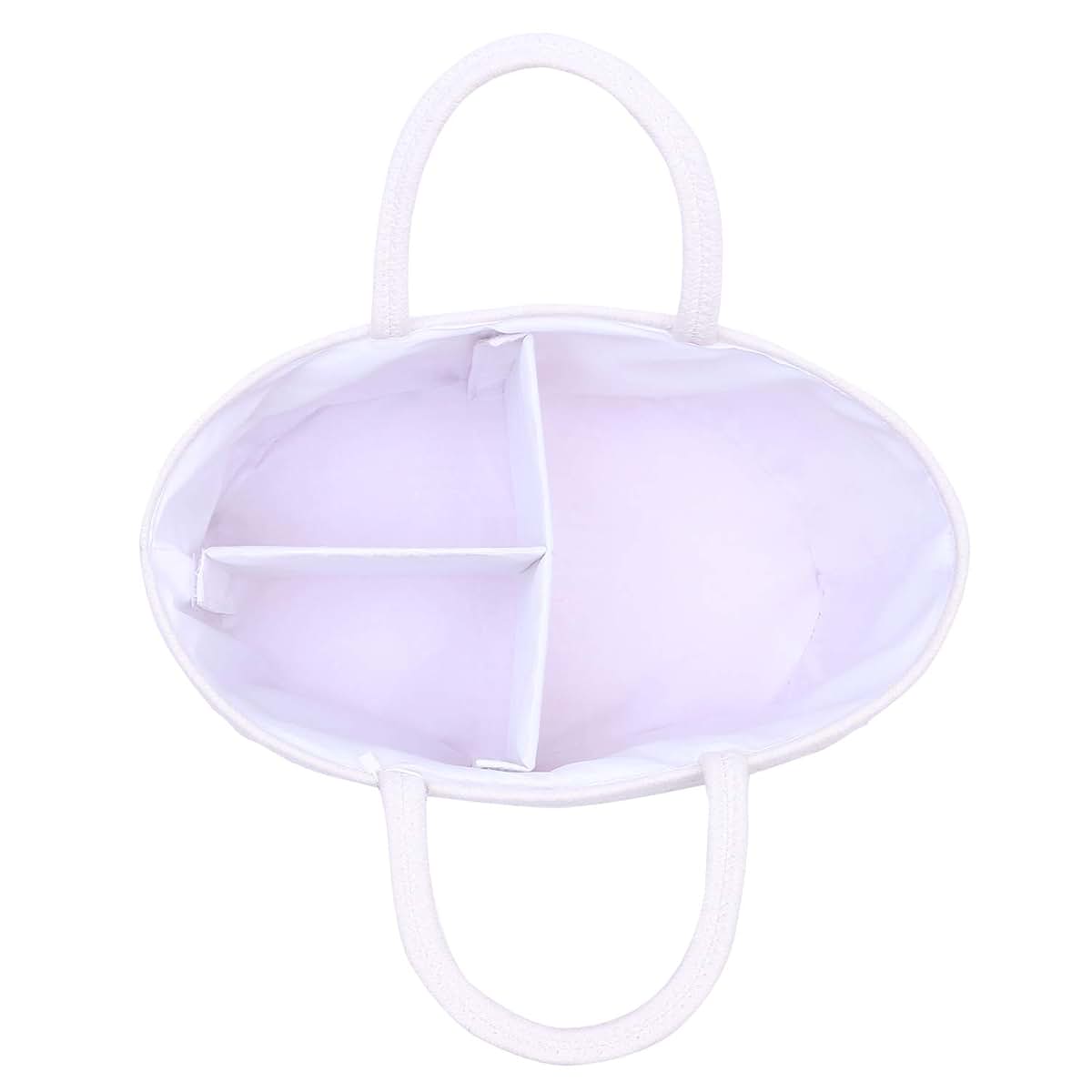 Conthfut Baby Diaper Caddy Organizer Pink Cotton Rope Nursery Storage Bin