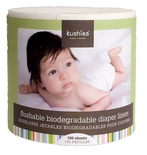 Kushies Flushable And Biodegradable Diaper Liners