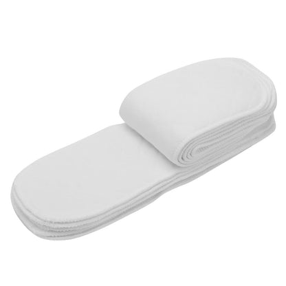 Sunicon Soft Diaper, 10PCS Breathable Cotton Modern Cloth Nappy Liners Double Water Absorb Reusable(Six Layers 32x12cm)