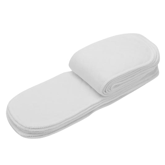 Sunicon Soft Diaper, 10PCS Breathable Cotton Modern Cloth Nappy Liners Double Water Absorb Reusable(Six Layers 32x12cm)
