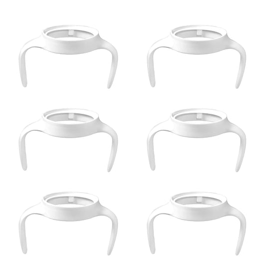 XTSWFC 6Pack Baby Handles for MAM Bottles, Ergonomic Non-Slip Bottle Grips for Self-Feeding, Fits MAM Bottle 5oz, 9oz &