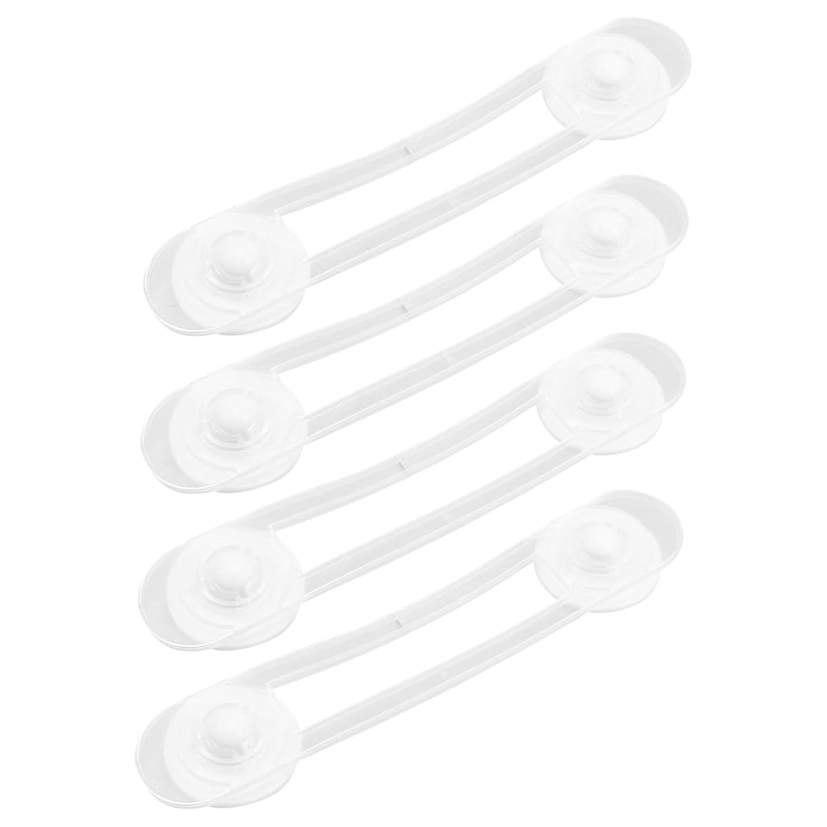 BabyOneStop Child Safety Lock 4Pcs Flexible Glue White