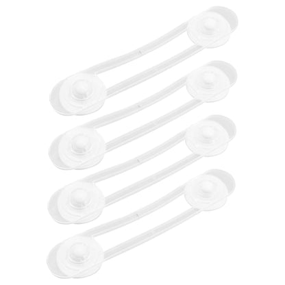 BabyOneStop Child Safety Lock 4Pcs Flexible Glue White