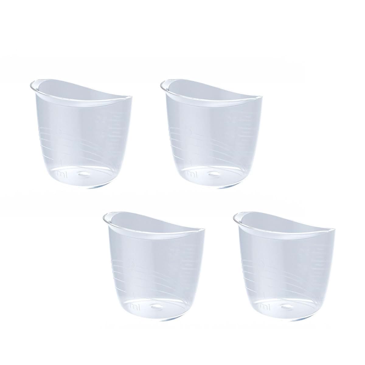 Set of 4pc Newborn Feeding Cups with Measurement Scales for Infants