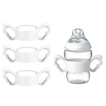 Uwste 3-Pack Silicone Bottle Handles for Wide-Neck Feeding Bottles