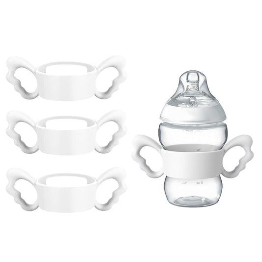 Uwste 3-Pack Silicone Bottle Handles for Wide-Neck Feeding Bottles