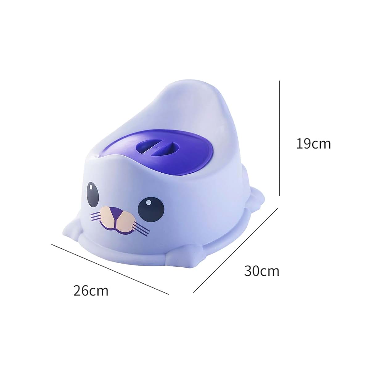shamjina Baby Potty Chair Urinal Travel Easy to Clean Portable Adorable for 1-6 Years Old with Lid Potty Seat Animal (photo 2)