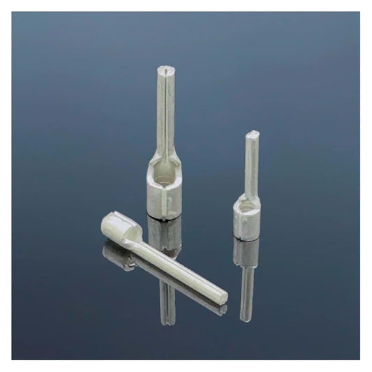 POWTAXBJGD Non Insulated Pin Terminal Electrical Wire End Naked Needle Crimp Connector Pure Copper Cold Press Terminal