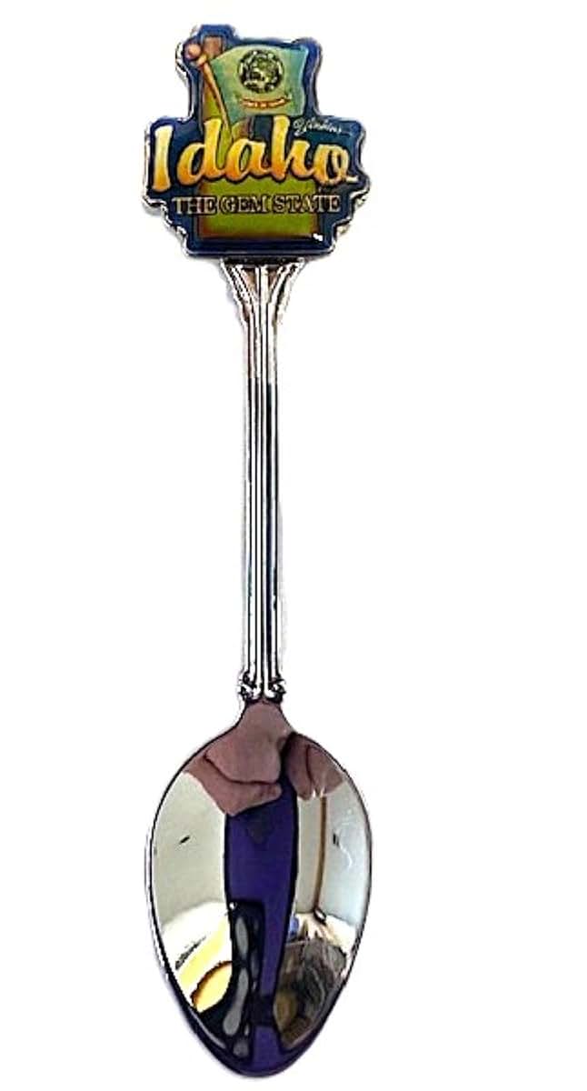 Saddle Mountain Souvenir Idaho Chrome Stainless Steel Spoon
