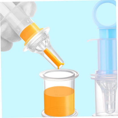 BabyOneStop Liquid Medicine Syringe for Infants and Toddlers, Silicone Dropper with Precise Scale, Blue