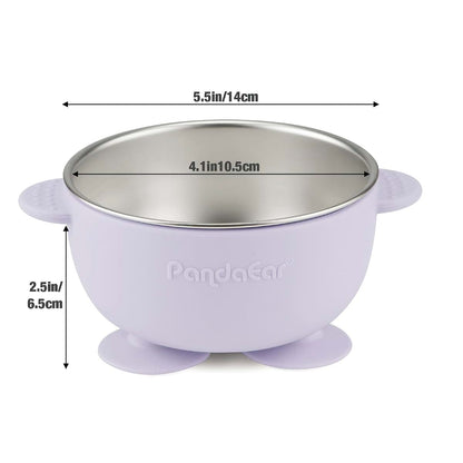 Pandaear Stainless Steel Suction Bowls Set