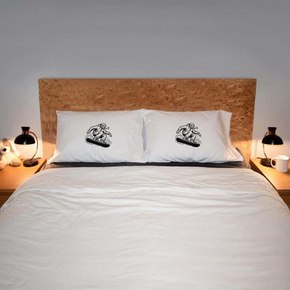 Azeeda Cool Snowboarder Cotton Pillow Cases, Set Of 2 (photo 2)