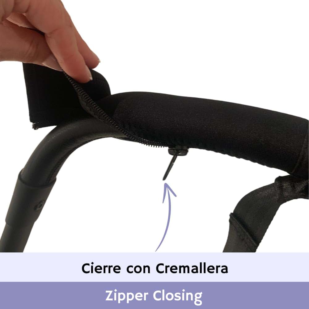 PROTEC TIF | Neoprene Handlebar Protector Covers Compatible with Bugaboo Butterfly (Fits Over Original Covers) (photo 4)