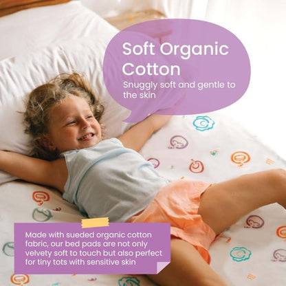 Think Good Tots Washable Potty Training Bed Pads, Twin