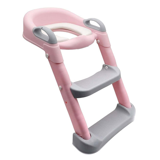 HongK- Classic Potty Training Toilet Ladder Seat With Upgraded Cushion Step Stool Ladder Toilet Chair/Toilet Trainer