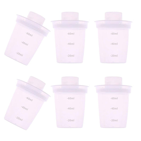 WAGHAVEN 6Pcs Travel Ready Spill-Resistant Milk Dispenser Set