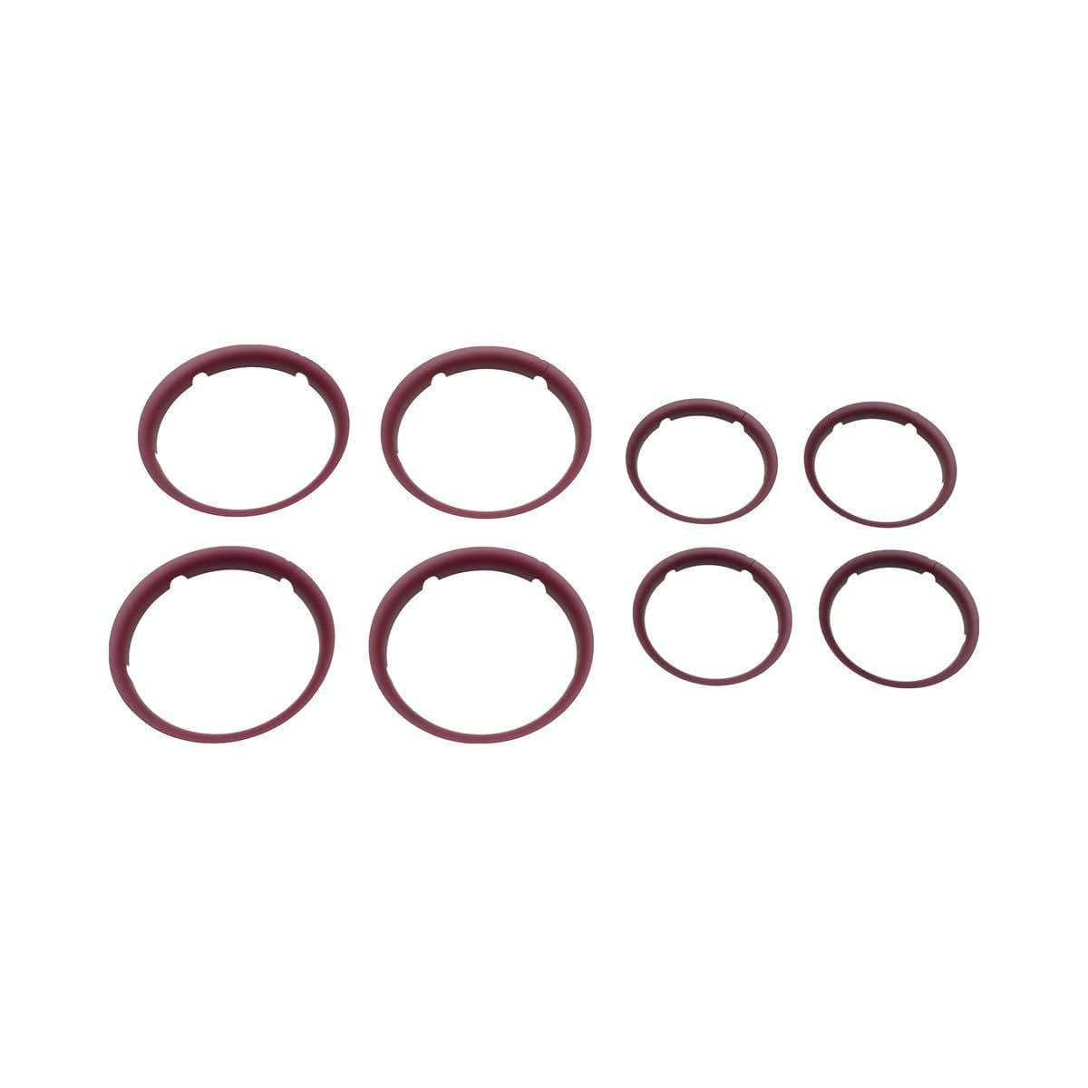 Bugaboo Fox Wheel Caps in Dark Red for Stroller Customization
