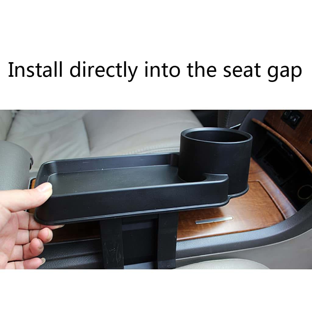 Waghaven Sofa Drink Holder Tray for Seat Cushions, Black Plastic (photo 4)