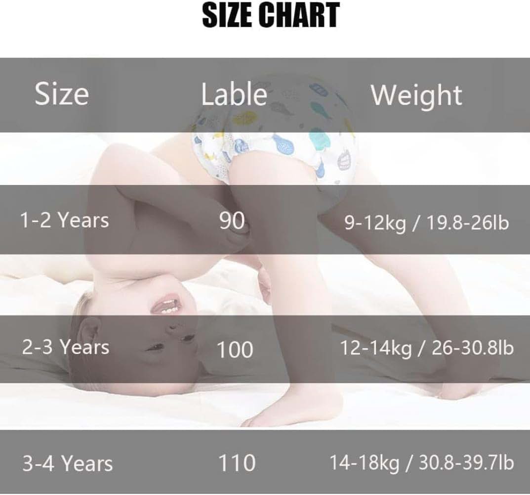 Anso 3 Packs Baby Potty Training Pants Boys Girls Training Underwear Reusable Toddlers Toilet Training Pants (Type (photo 3)