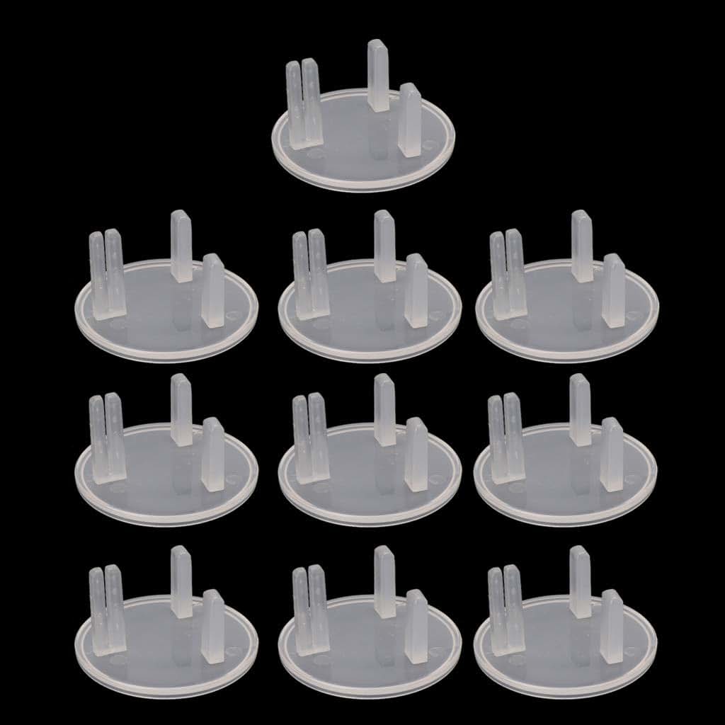 Angwang Safety Plug Protector 10-Piece Set For UK Sockets