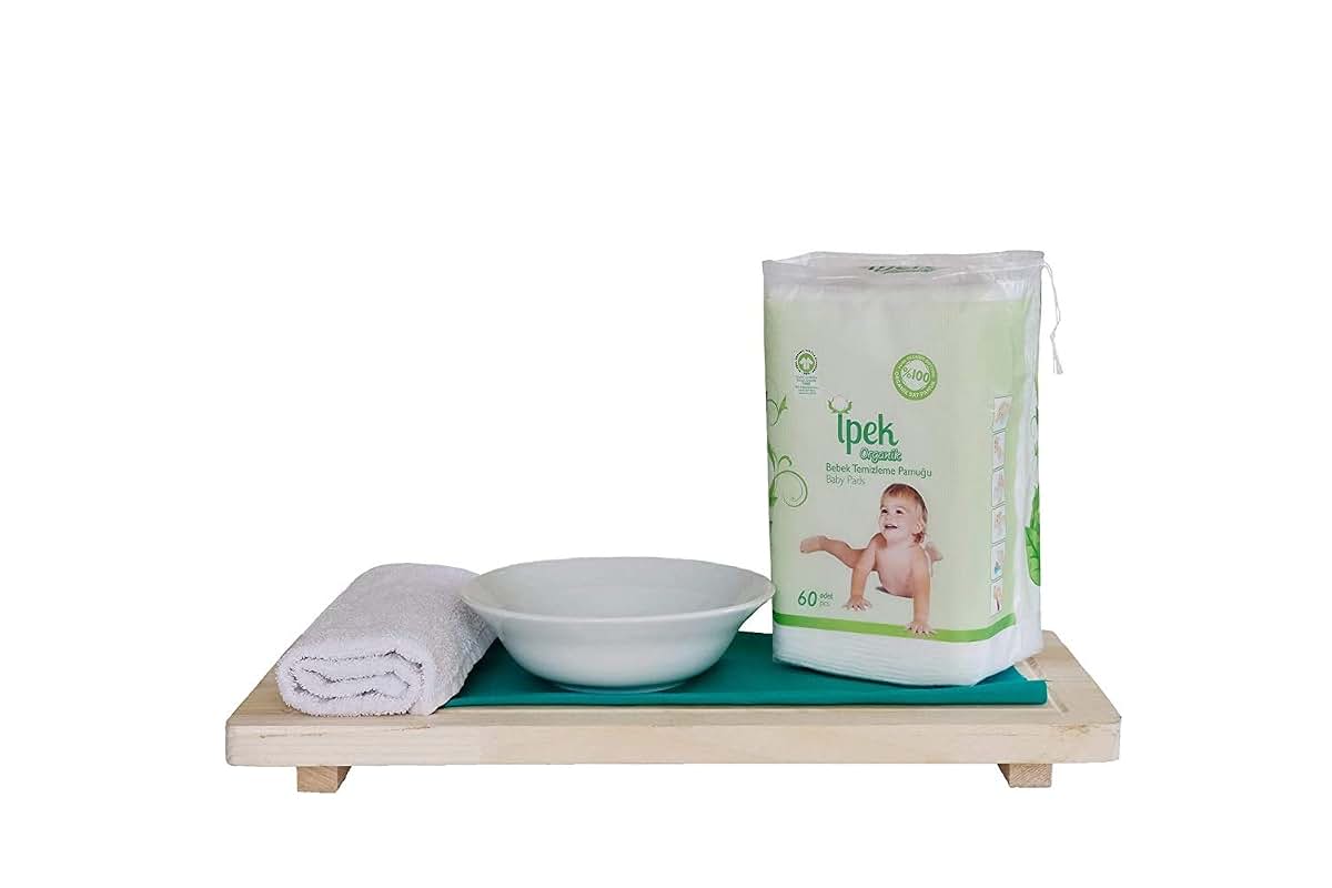Ipek Organic Cotton Baby Dry Pads for Cleaning
