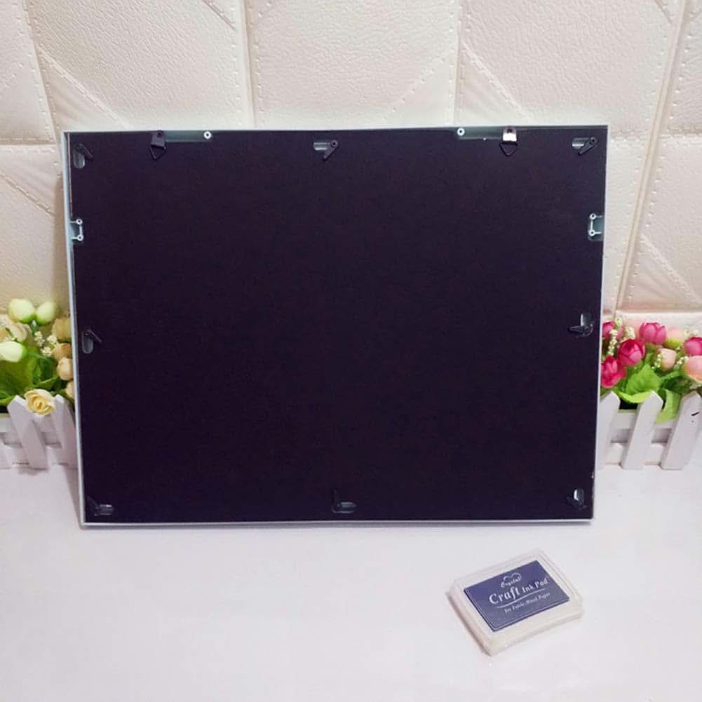 Magik You Are Our Little Angel Baby Photo Handprint Footprint Milestone Frame Pink (photo 4)