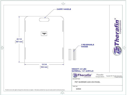 Therafin Corporation Pet Barrier 1-Panel Add-On ONLY