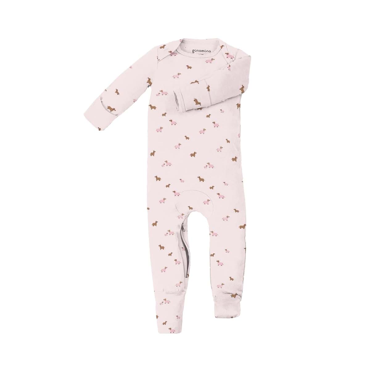 Gunamuna Convertible Baby Footie Pajamas: 2-in-1 Romper Sleeper