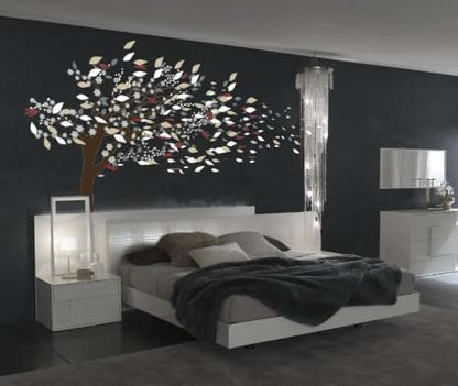 Innovative Stencils Blowing Tree Cherry Blossom Nursery Wall Decal