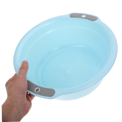 BabyOneStop Plastic Wash Basin With Dual Handles, Light Blue Small