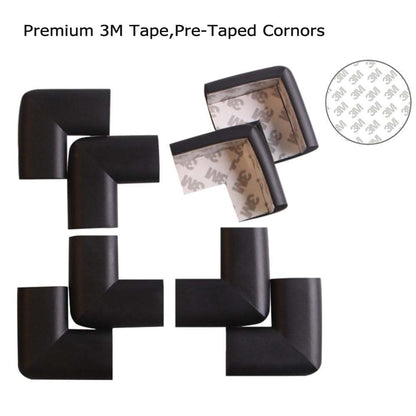 TRITINA Corner and Edge Guards - 14ft (4.3m) [ 13ft Edge Cushion + 8 Corner Cushion ] Premium Childproofing