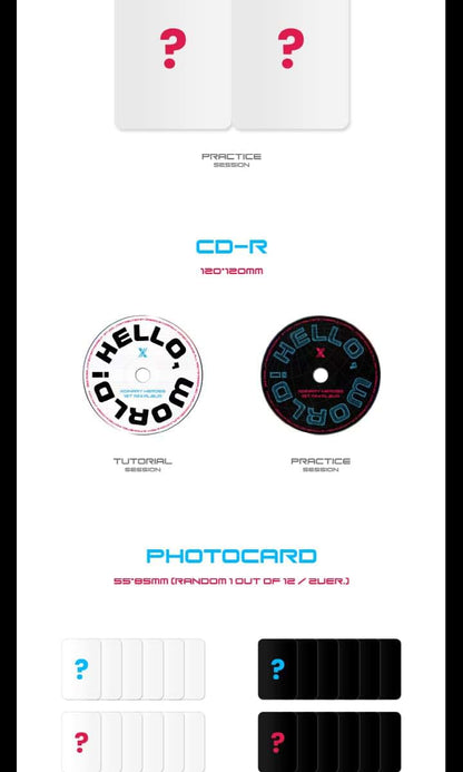 DREAMUS Xdinary Heroes Hello, World! 1st Mini Album TUTORIAL SESSION Version CD+88p PhotoBook+1p PhotoCard+1p Folding