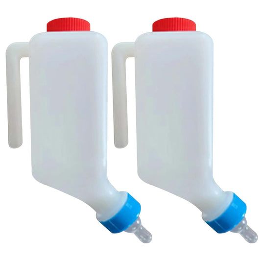 AZIDWERYQ 2Pcs Baby Bottles, 800ml Lamb Baby Bottle with Scale