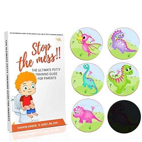 Cradle Plus Pregnancy Baby & Toddlers Magic Potty Training Stickers - Pink Dinosaur