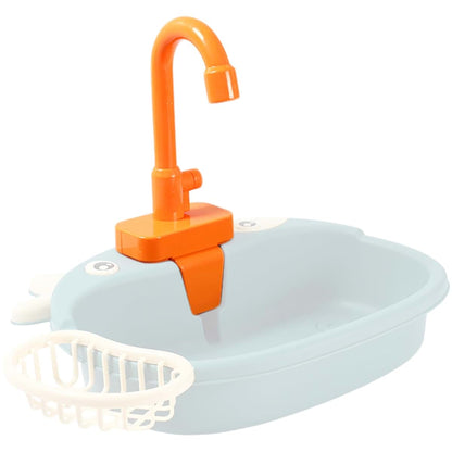 Jorzer Toy Sink Faucet, Kitchen Sink Toys Faucet Plastic Replacement Playhouse Accessories for Boys Girls Toddlers